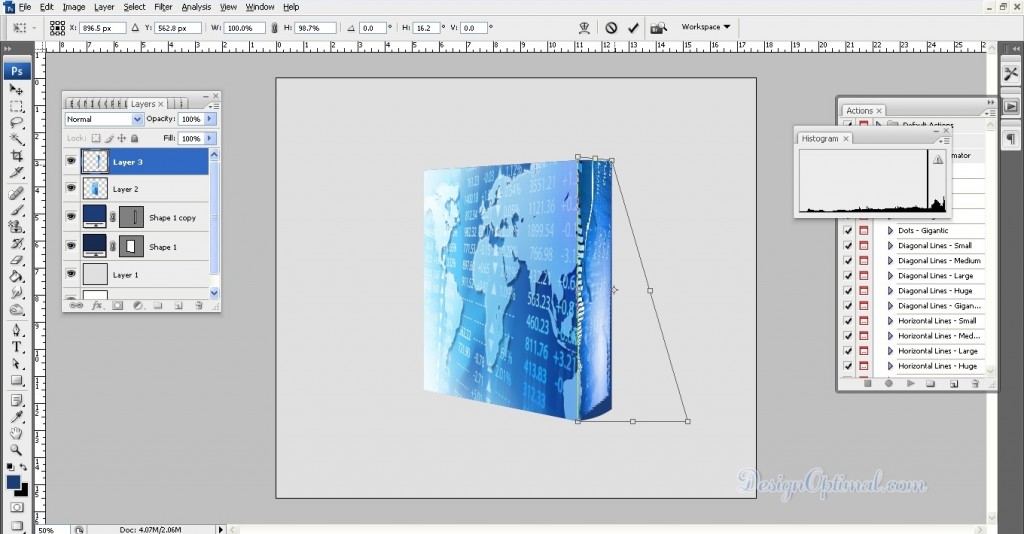Create a Cool 3D SoftwearBox using Adobe Photoshop Steps - 6.3
