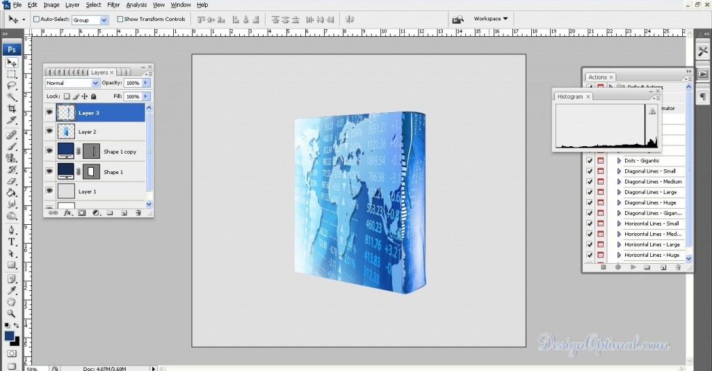 Create a Cool 3D SoftwearBox using Adobe Photoshop Steps - 6.4