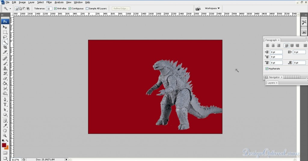 02-placing Godzilla (click to zoom image)