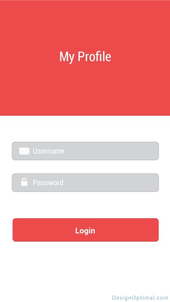 Finalized login page