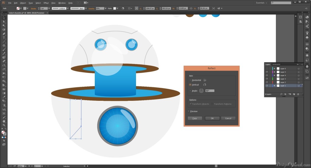 Strokes on the robot body area 02