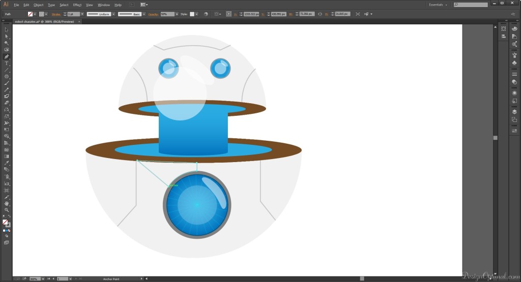 Strokes on the robot body area 03