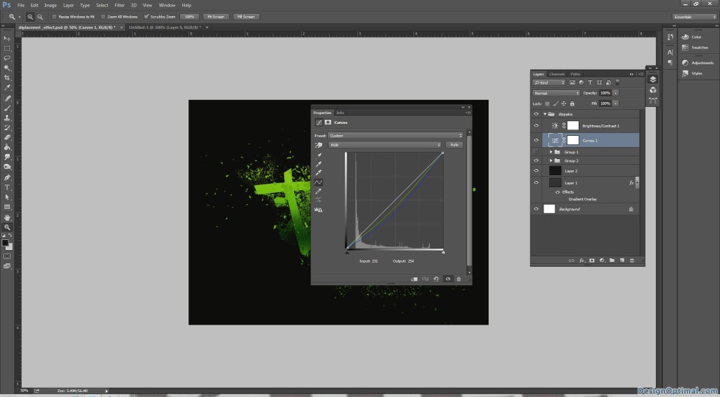 12.1 Layer adjustment curves