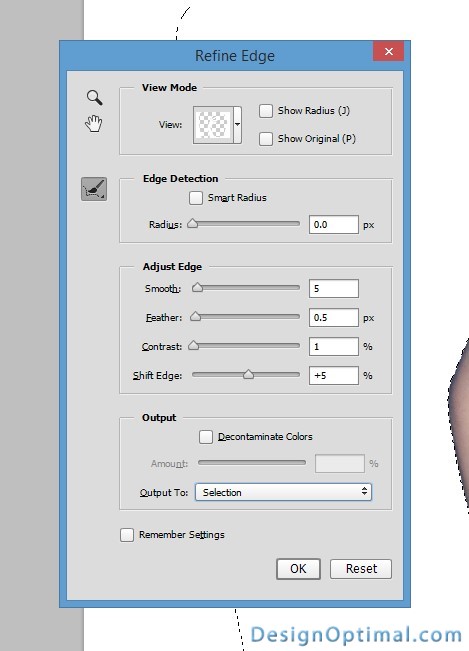 2.3 - Removing the background and adding the refine edges command